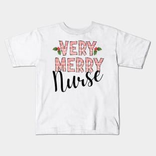 Very Merry Nurse Kids T-Shirt